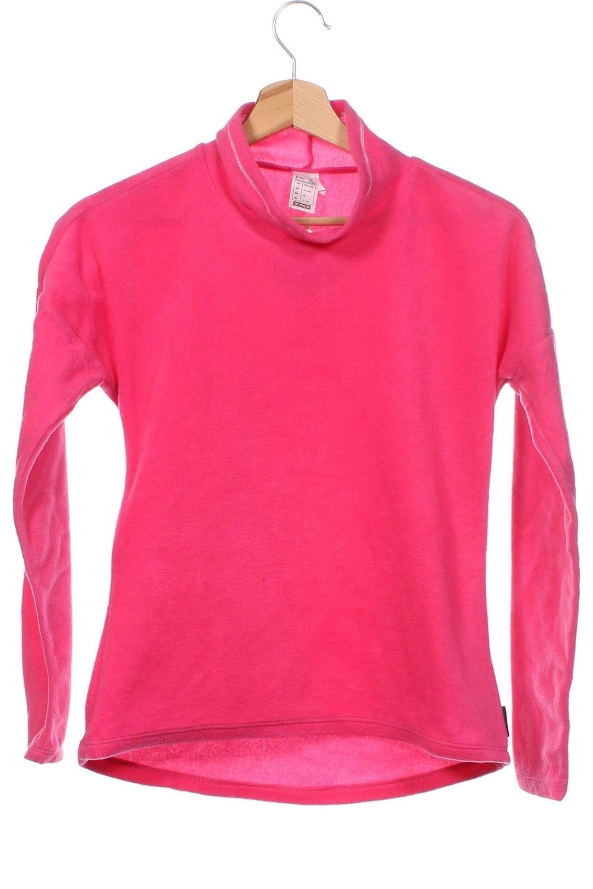 Детска поларена блуза Decathlon, Размер 13-14y/ 164-168 см, Цвят Розов, Цена 8,58 лв.
