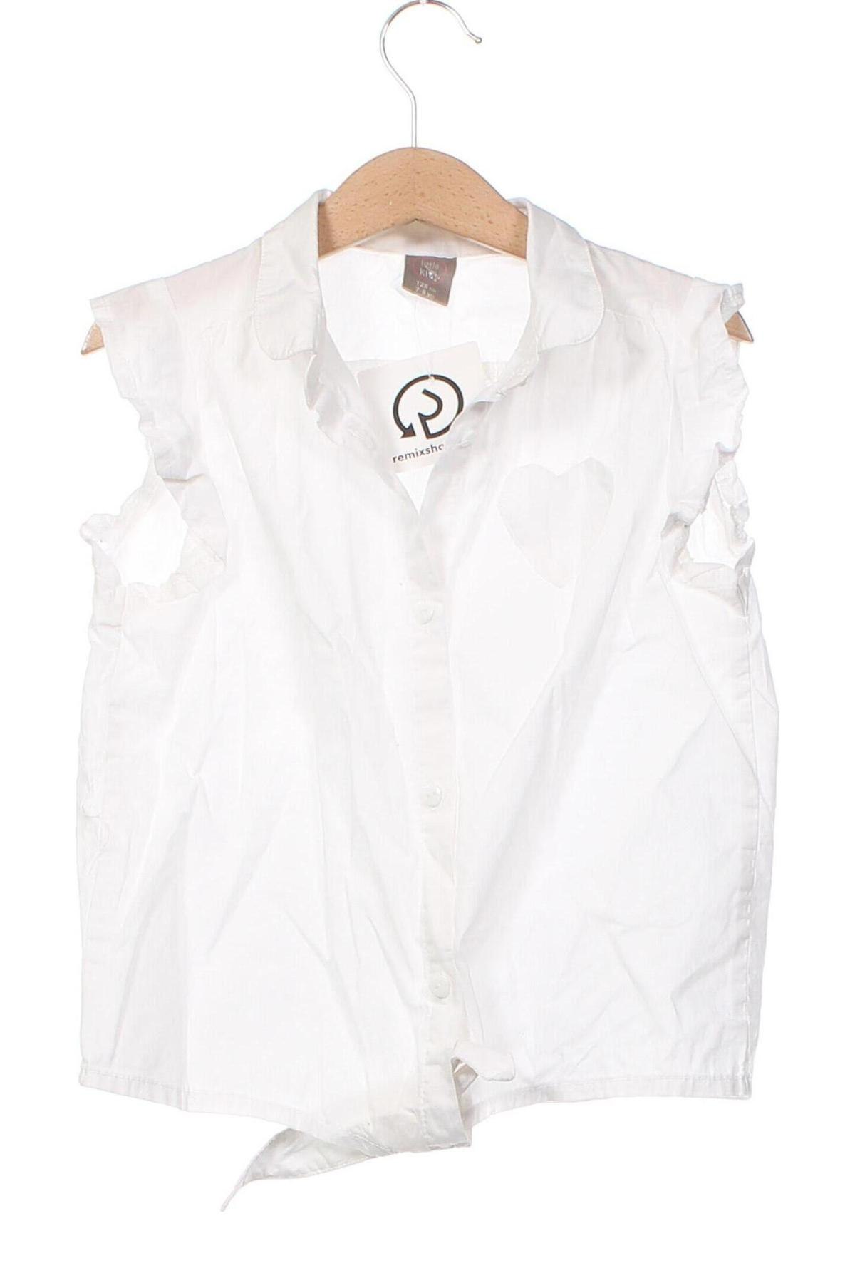Детска риза, Размер 7-8y/ 128-134 см, Цвят Бял, Цена 7,80 лв.