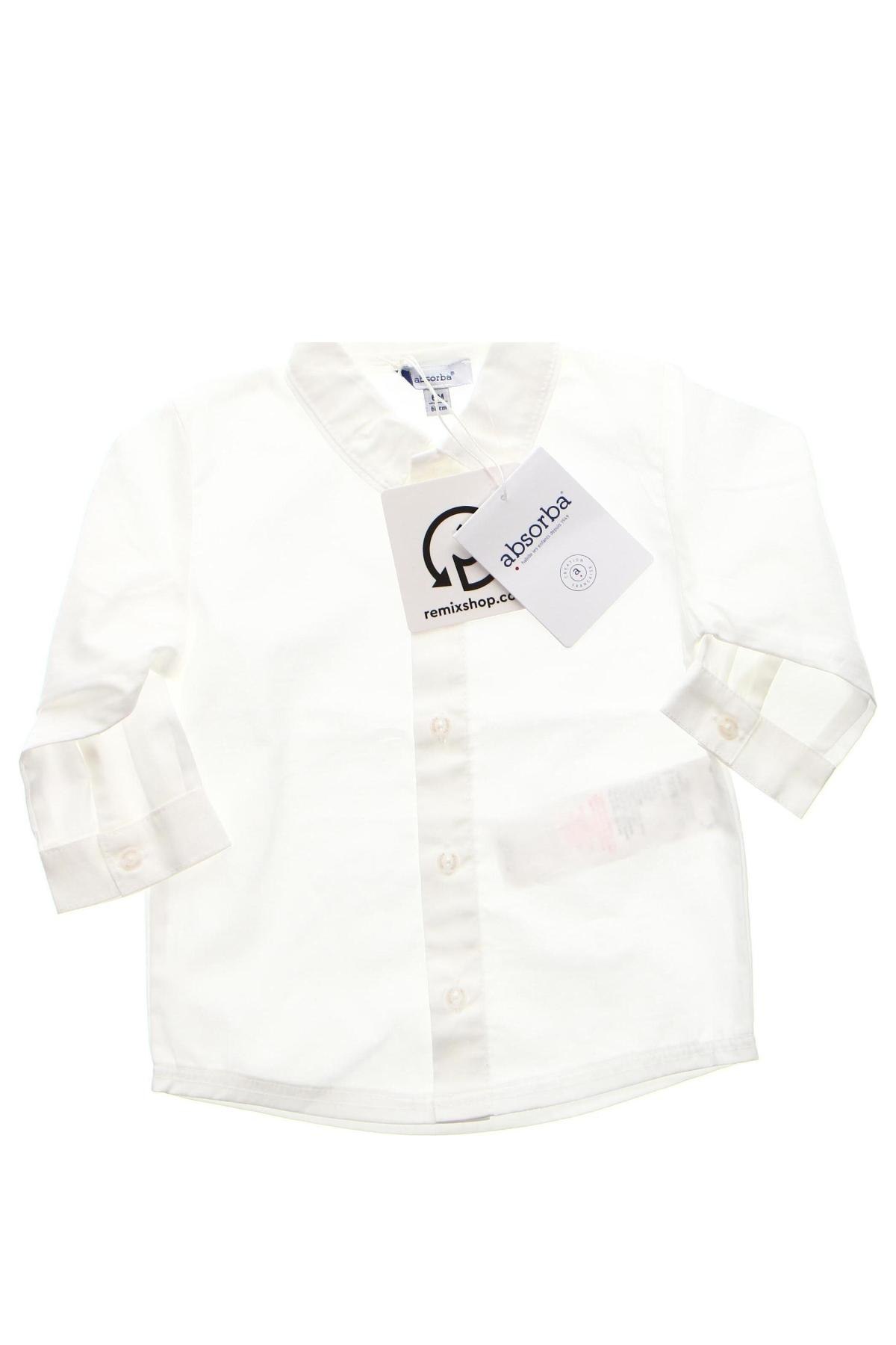 Детска риза Absorba, Размер 3-6m/ 62-68 см, Цвят Бял, Цена 11,34 лв.