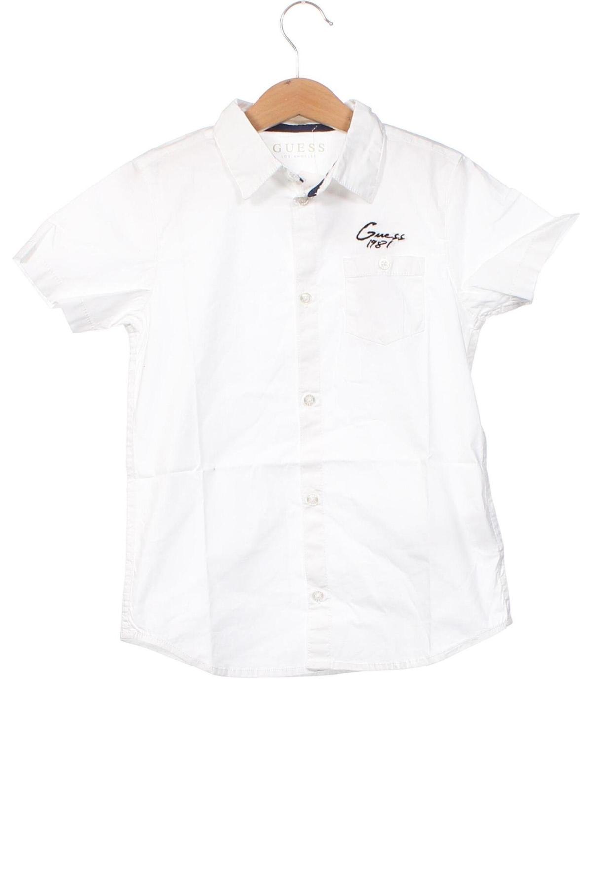Kinderhemd Guess, Größe 6-7y/ 122-128 cm, Farbe Weiß, Preis 27,53 €