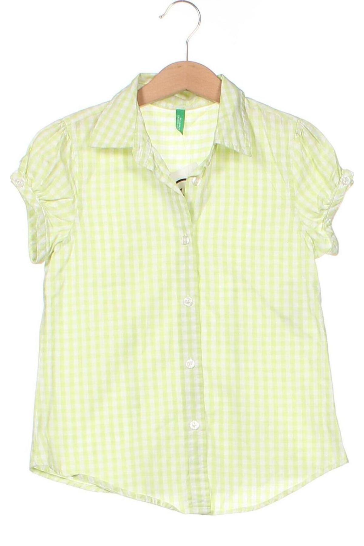 Detská košeľa  United Colors Of Benetton, Veľkosť 7-8y/ 128-134 cm, Farba Zelená, Cena  4,54 €