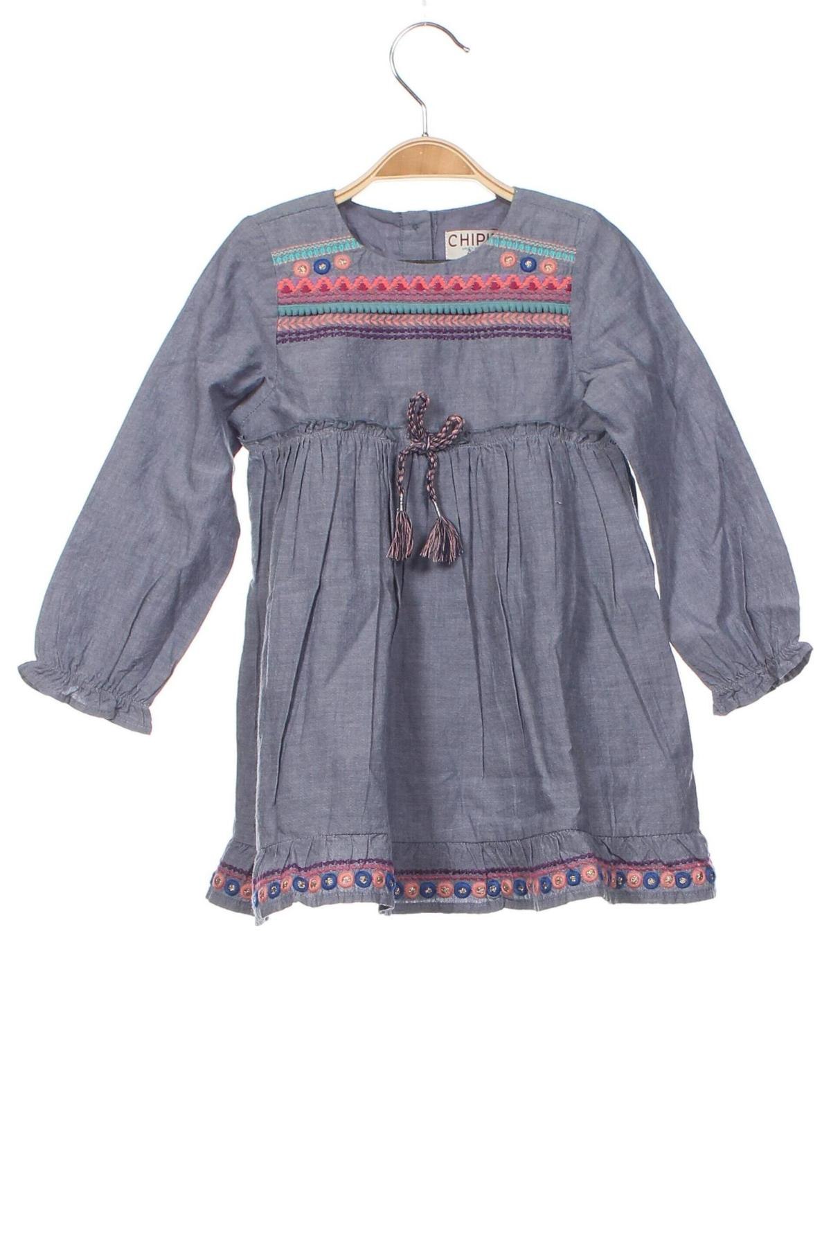 Dětské šaty  Chipie, Velikost 18-24m/ 86-98 cm, Barva Modrá, Cena  380,00 Kč