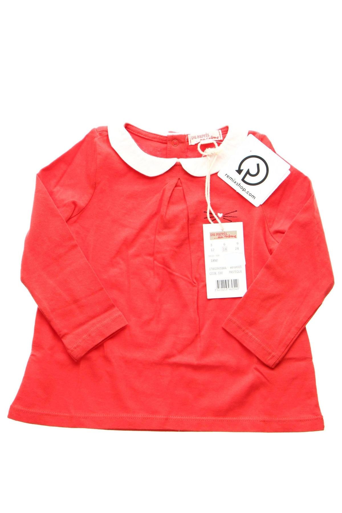 Kinderkleid Du Pareil Au Meme, Größe 12-18m/ 80-86 cm, Farbe Rot, Preis 9,60 €