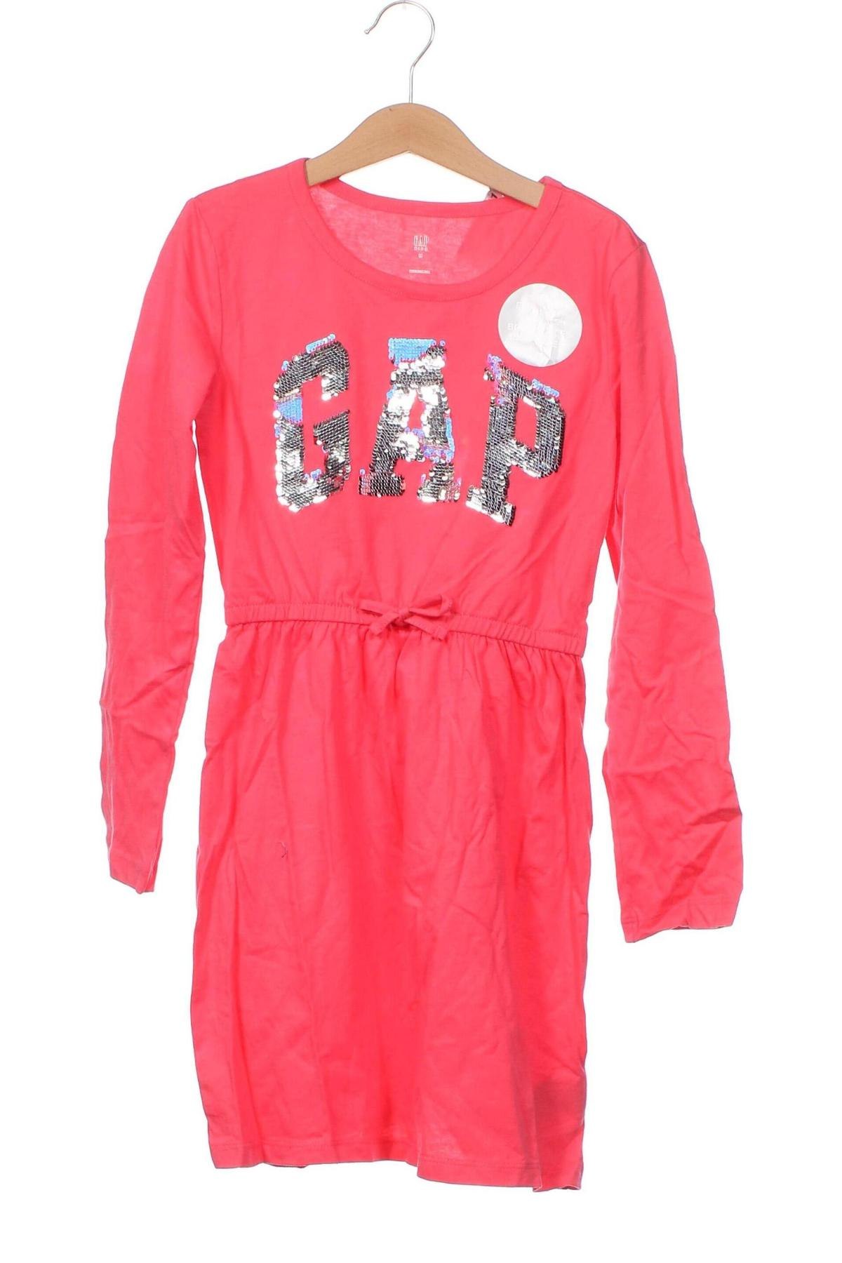 Детска рокля Gap, Размер 7-8y/ 128-134 см, Цвят Розов, Цена 79,00 лв.