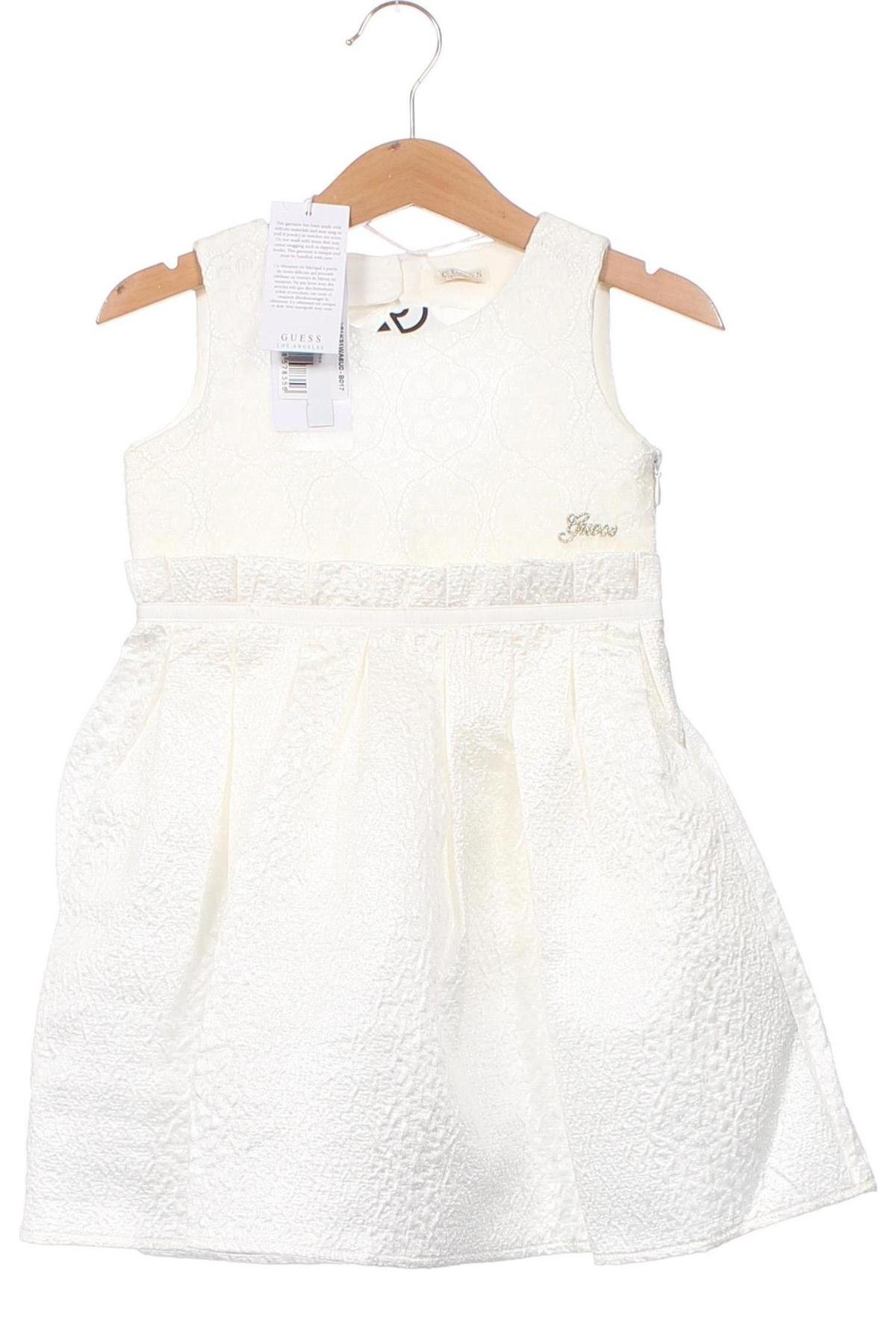 Παιδικό φόρεμα Guess, Μέγεθος 3-4y/ 104-110 εκ., Χρώμα Λευκό, Τιμή 61,34 €