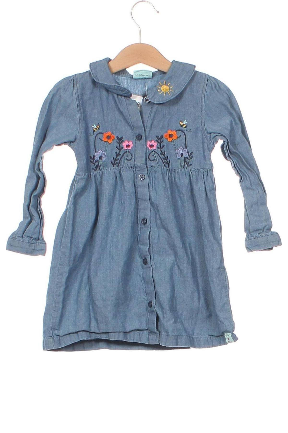 Dětské šaty  Lilly+Sid, Velikost 18-24m/ 86-98 cm, Barva Modrá, Cena  342,00 Kč
