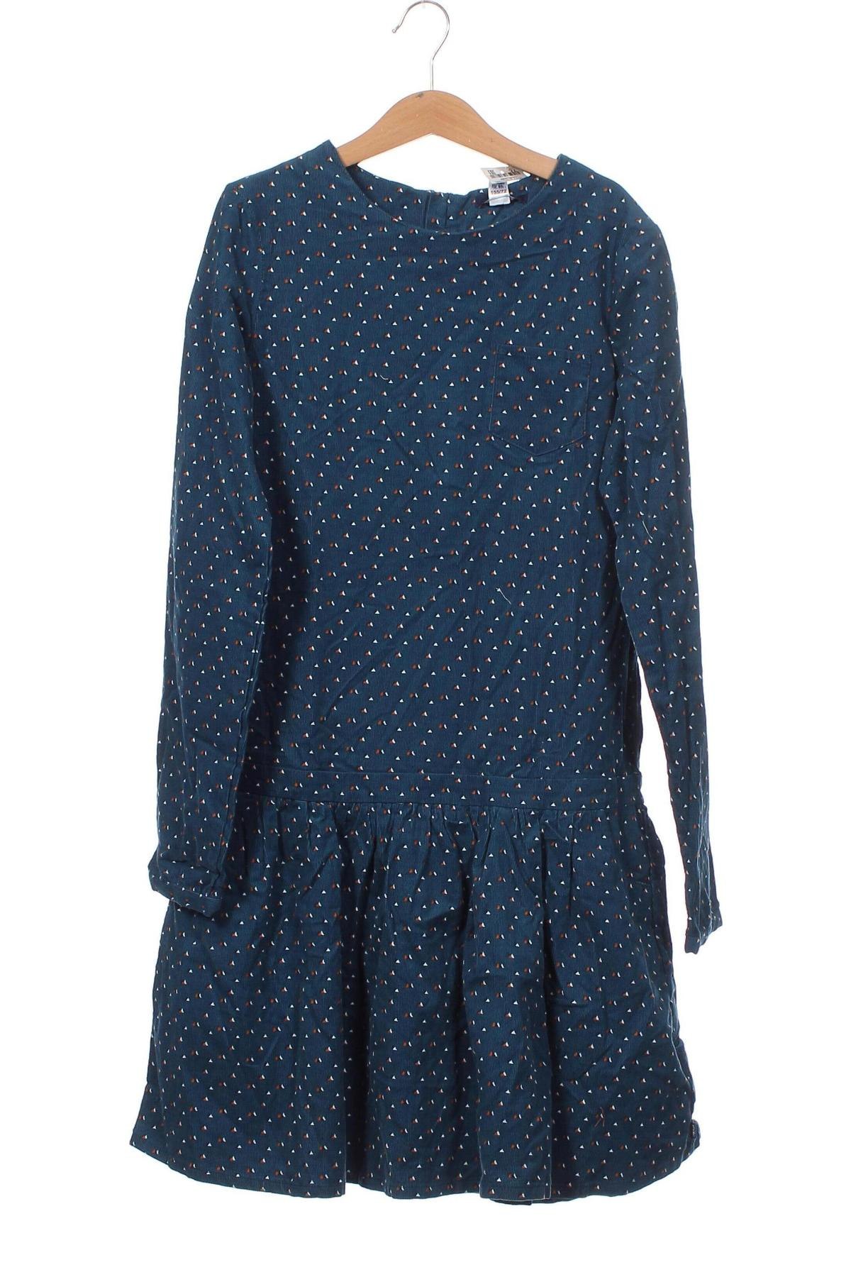 Kinderkleid Okaidi, Größe 12-13y/ 158-164 cm, Farbe Blau, Preis 35,57 €