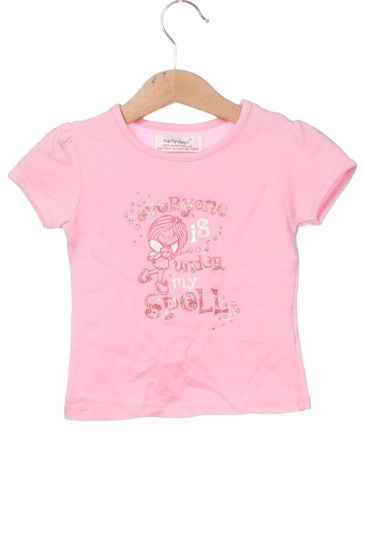 Tricou pentru copii Early Days, Mărime 12-18m/ 80-86 cm, Culoare Roz, Preț 56,00 Lei