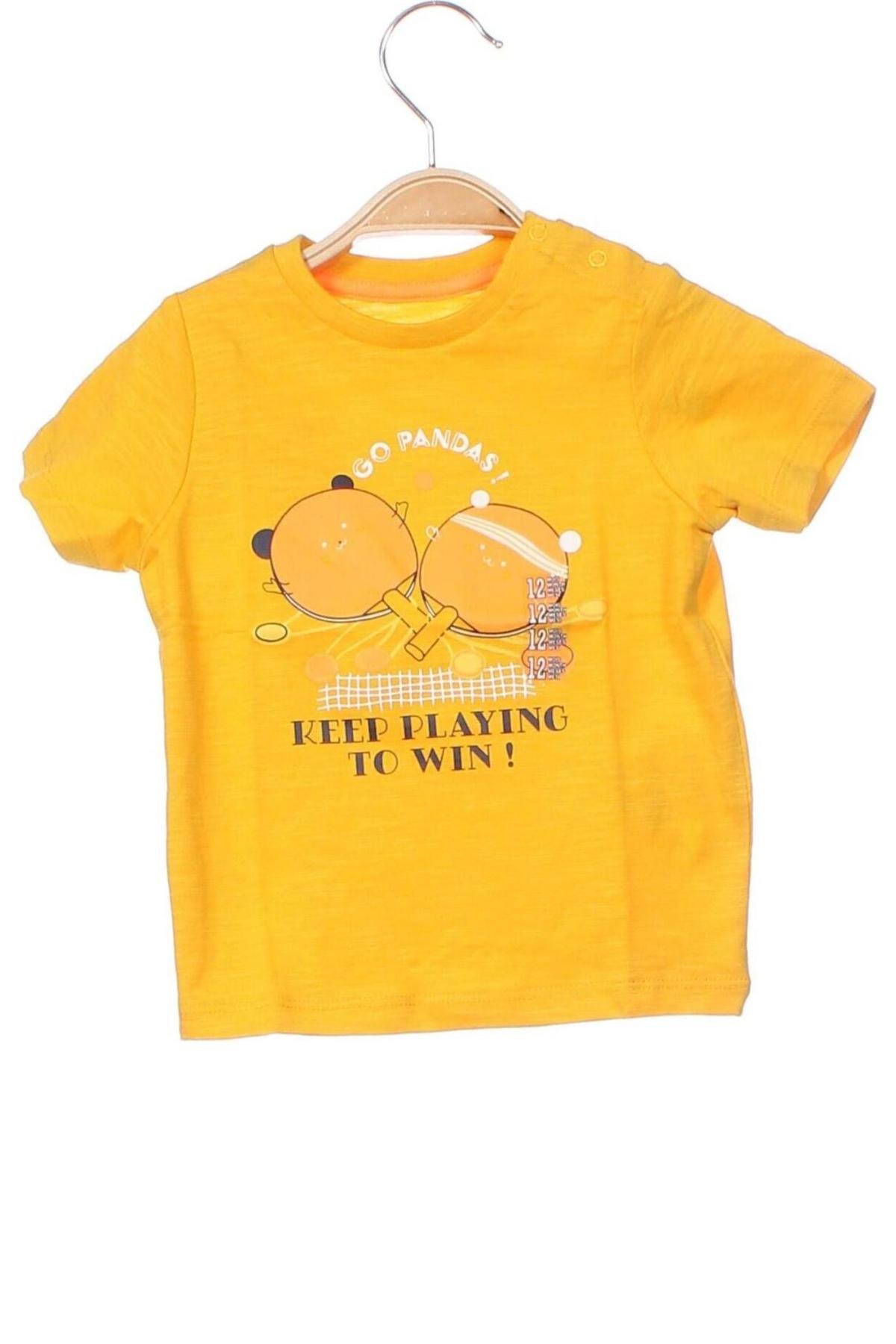 Детска тениска Grain De Ble, Размер 9-12m/ 74-80 см, Цвят Жълт, Цена 9,62 лв.