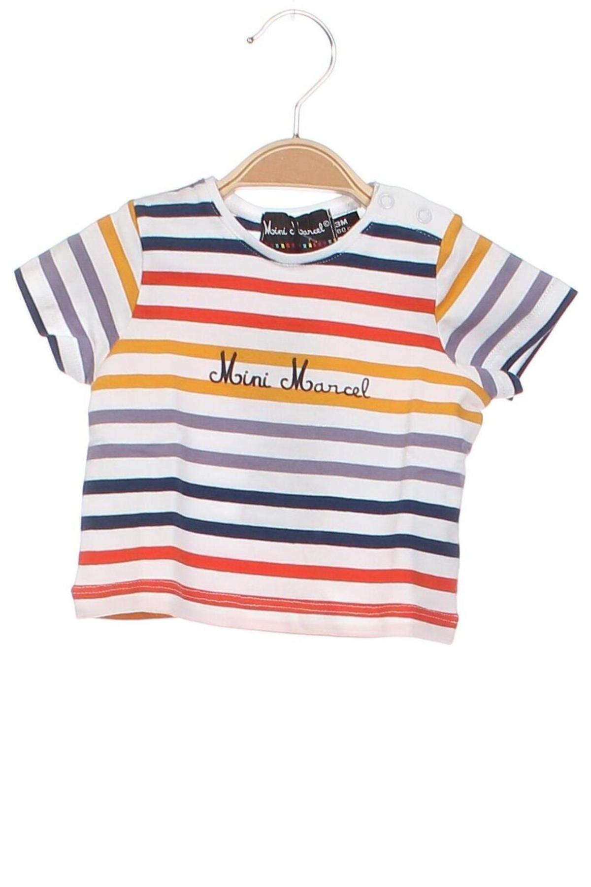 Dziecięcy T-shirt Little Marcel, Rozmiar 2-3m/ 56-62 cm, Kolor Kolorowy, Cena 34,12 zł