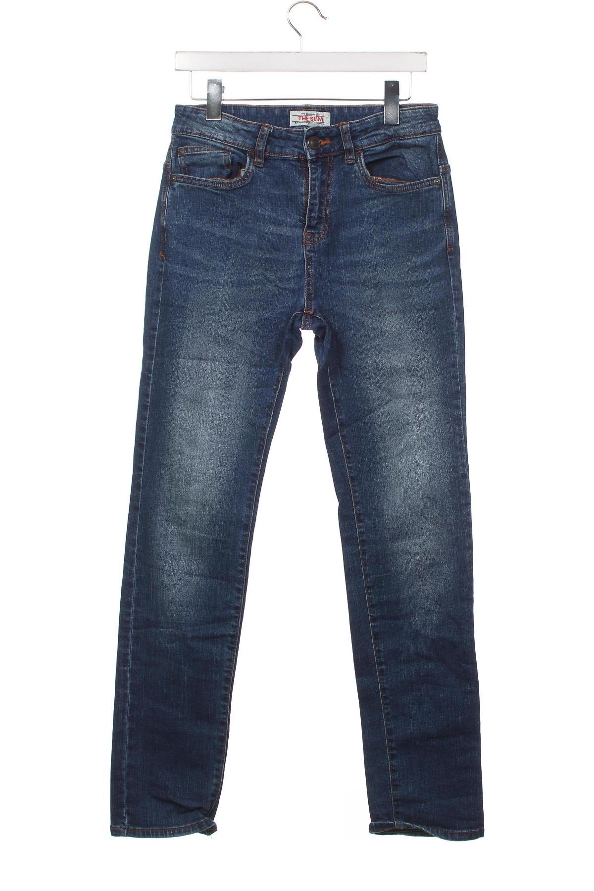 Dziecięce jeansy C&A, Rozmiar 14-15y/ 168-170 cm, Kolor Niebieski, Cena 20,67 zł
