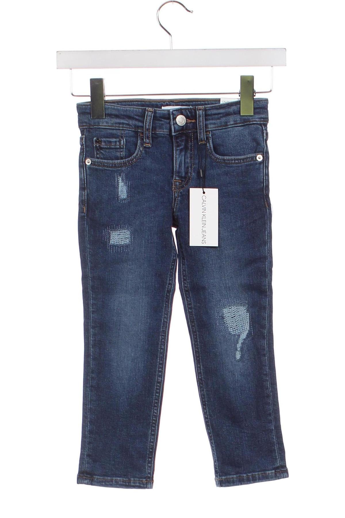 Blugi pentru copii Calvin Klein Jeans, Mărime 3-4y/ 104-110 cm, Culoare Albastru, Preț 243,81 Lei