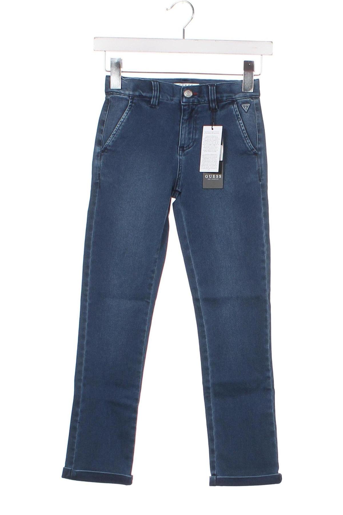 Dziecięce jeansy Guess, Rozmiar 7-8y/ 128-134 cm, Kolor Niebieski, Cena 314,52 zł