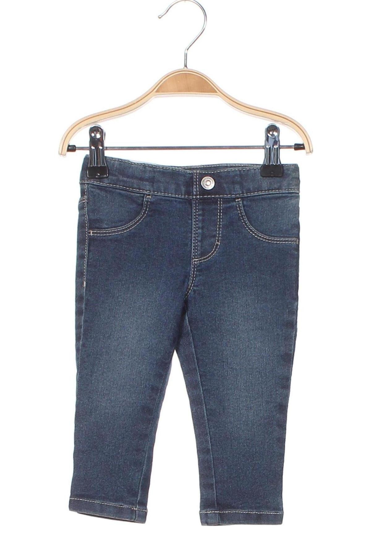Dziecięce jeansy United Colors Of Benetton, Rozmiar 9-12m/ 74-80 cm, Kolor Niebieski, Cena 210,57 zł