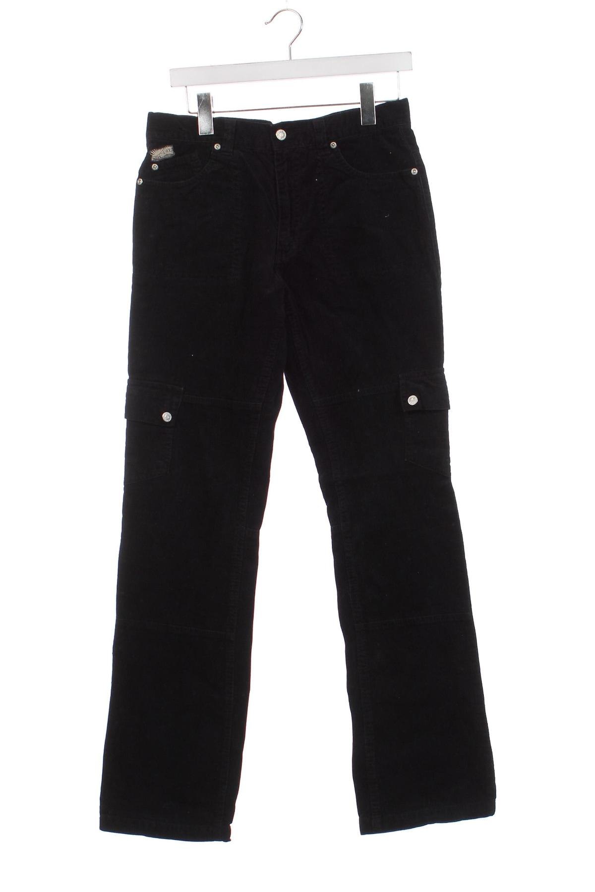 Pantaloni de catifea reiată, pentru copii, Mărime 14-15y/ 168-170 cm, Culoare Albastru, Preț 22,89 Lei