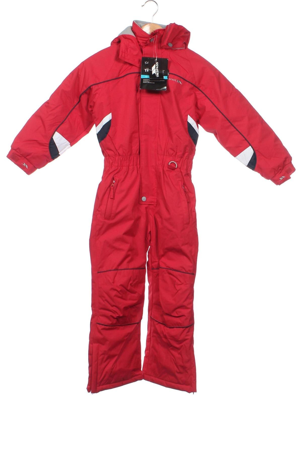 Salopetă pentru copii pentru sporturi de iarnă Trespass, Mărime 4-5y/ 110-116 cm, Culoare Roșu, Preț 555,92 Lei