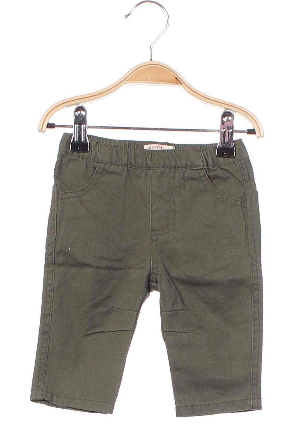 Παιδικό παντελόνι Du Pareil Au Meme, Μέγεθος 2-3m/ 56-62 εκ., Χρώμα Πράσινο, Τιμή 6,40 €