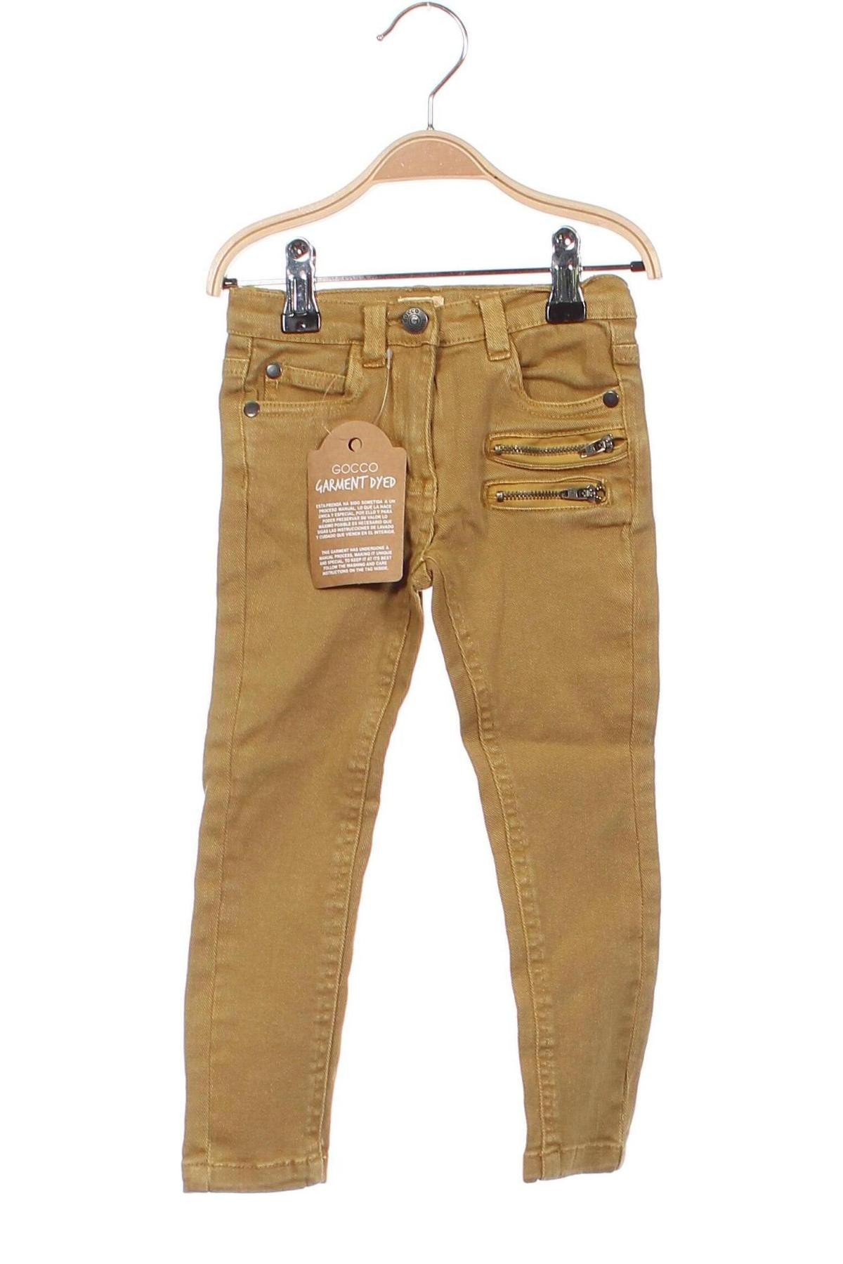 Dětské kalhoty  Gocco, Velikost 2-3y/ 98-104 cm, Barva Žlutá, Cena  385,00 Kč