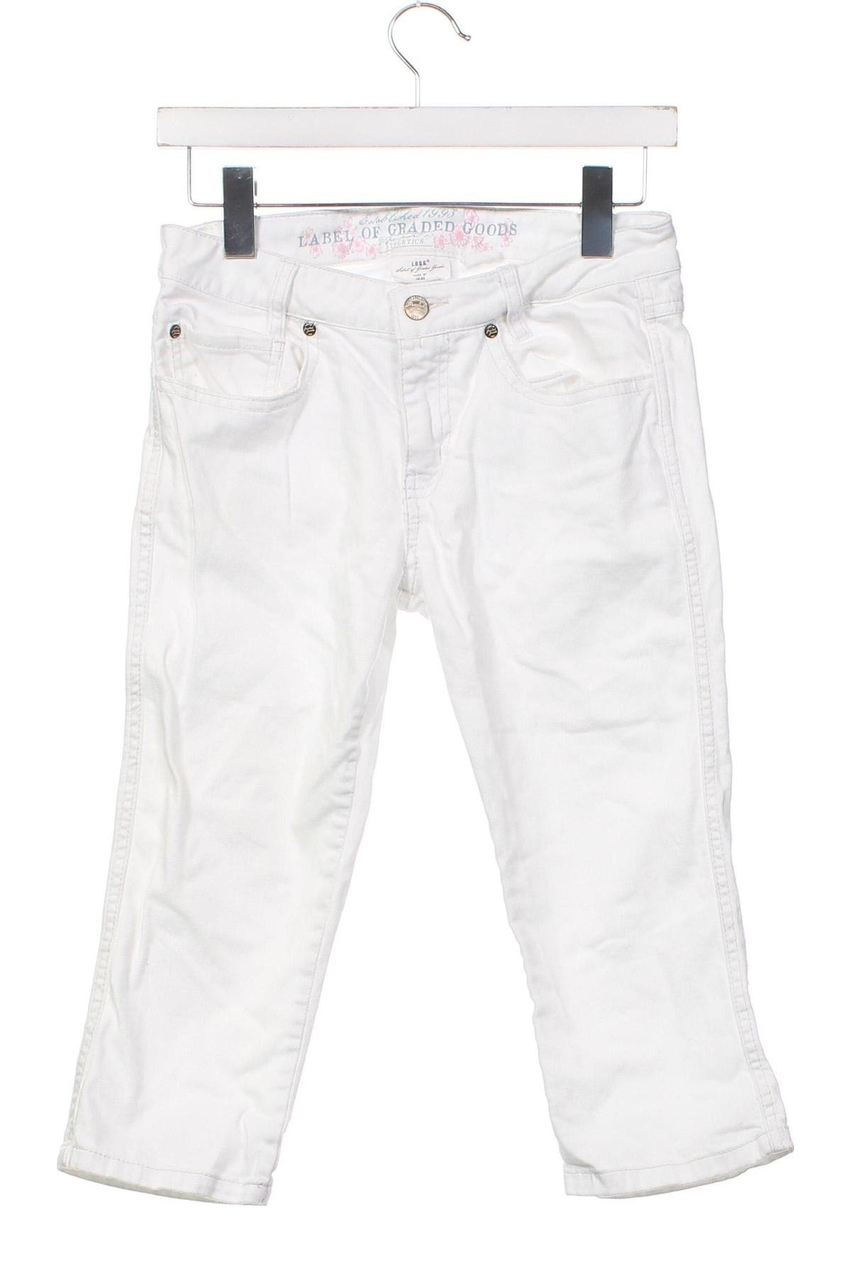 Pantaloni pentru copii H&M L.O.G.G., Mărime 13-14y/ 164-168 cm, Culoare Alb, Preț 82,24 Lei