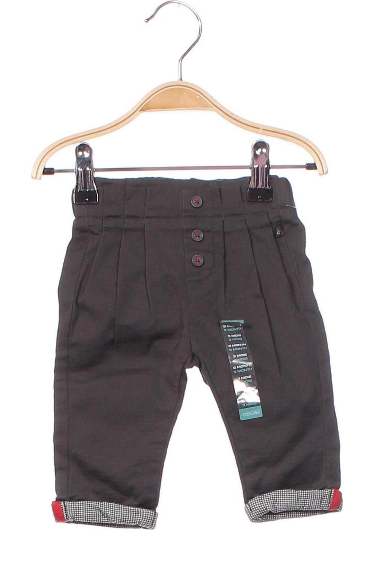 Παιδικό παντελόνι Obaibi, Μέγεθος 2-3m/ 56-62 εκ., Χρώμα Γκρί, Τιμή 6,23 €