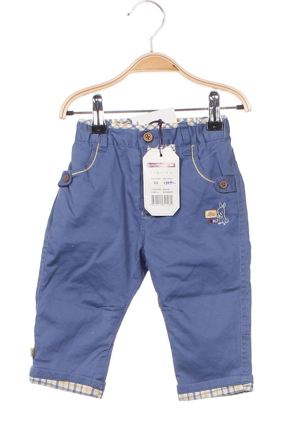Pantaloni pentru copii Sergent Major, Mărime 6-9m/ 68-74 cm, Culoare Albastru, Preț 72,76 Lei