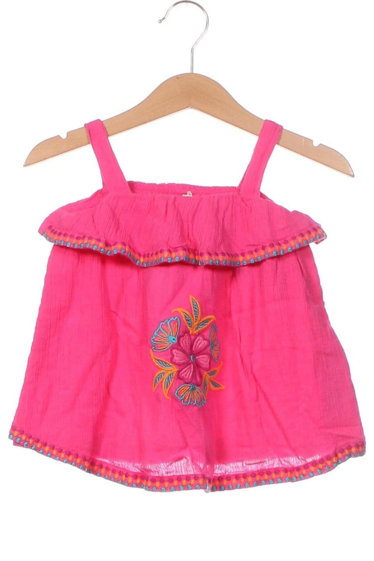 Μπλουζάκι αμάνικο παιδικό Du Pareil Au Meme, Μέγεθος 2-3m/ 56-62 εκ., Χρώμα Ρόζ , Τιμή 5,09 €
