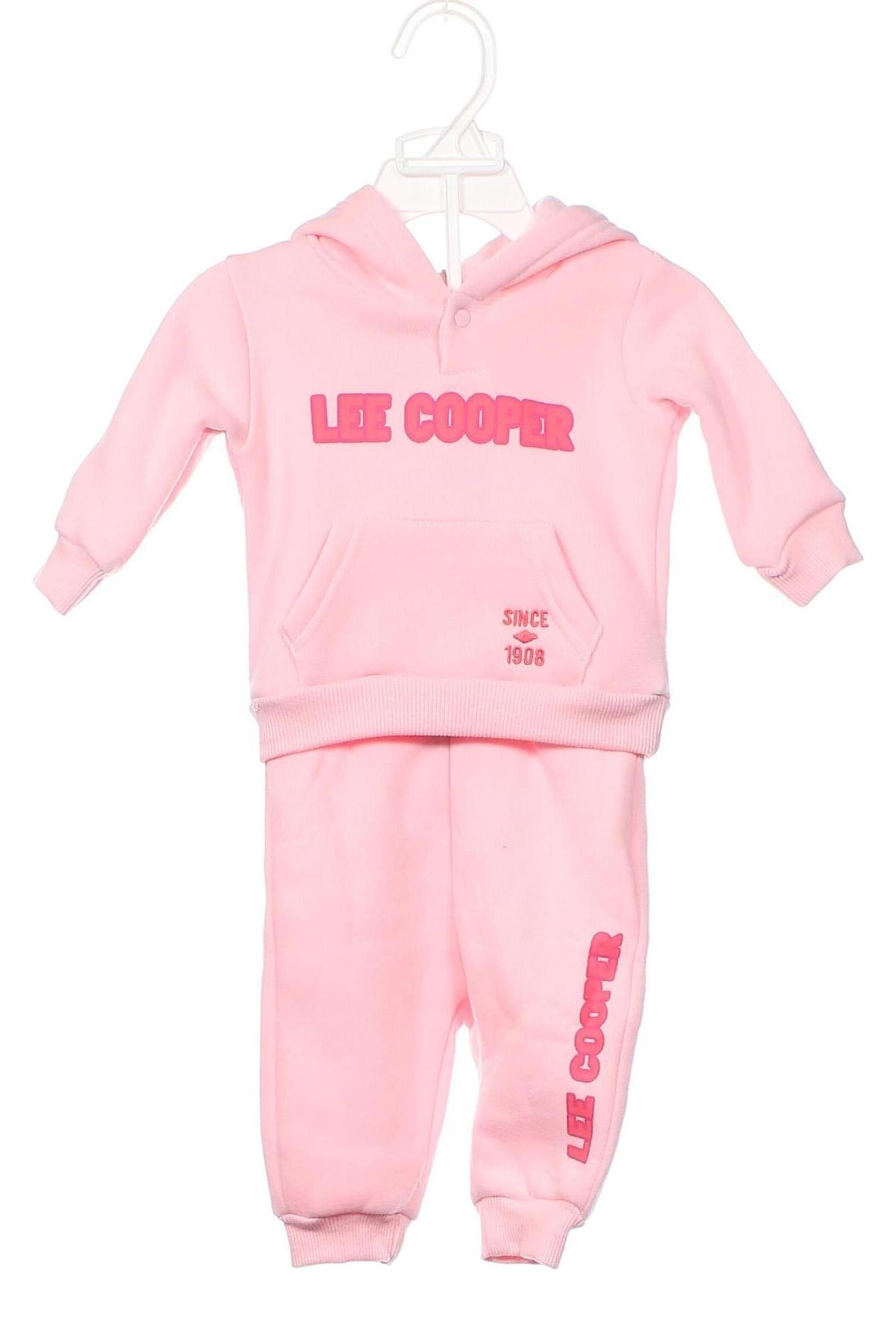 Детски спортен комплект Lee Cooper, Размер 2-3m/ 56-62 см, Цвят Розов, Цена 38,71 лв.