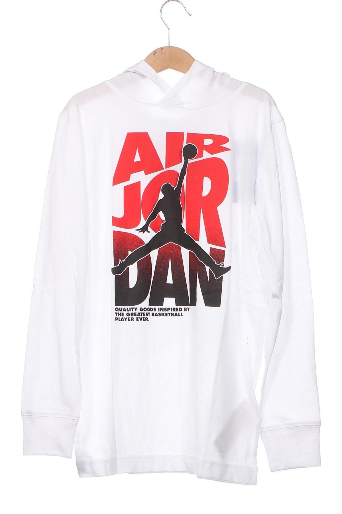 Gyerek sweatshirt Air Jordan Nike, Méret 7-8y / 128-134 cm, Szín Fehér, Ár 23 044 Ft