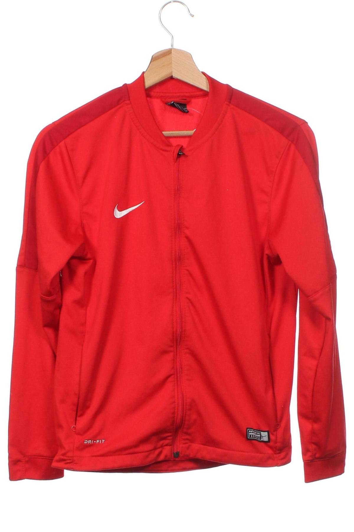 Детско спортно горнище Nike, Размер 10-11y/ 146-152 см, Цвят Червен, Цена 36,86 лв.