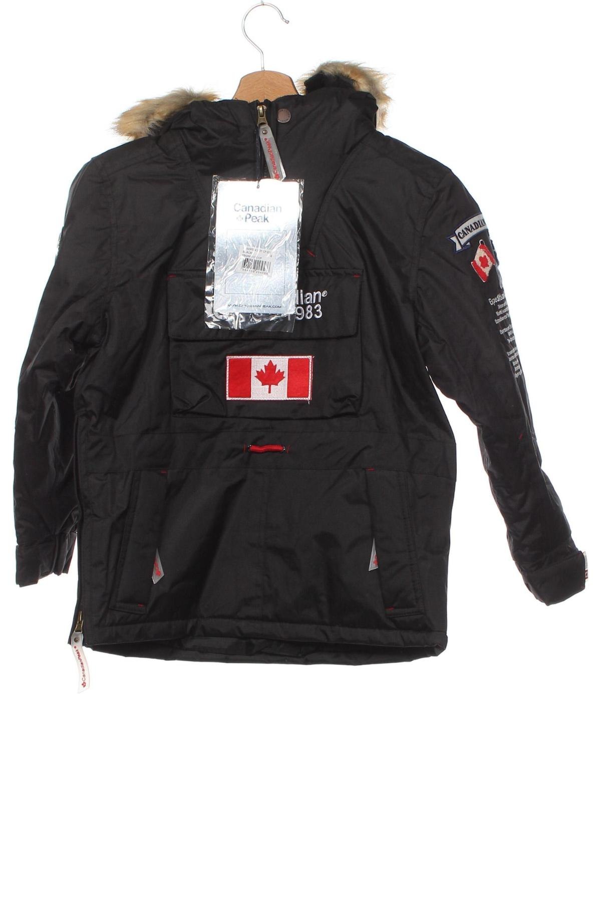 Kinderjacke Canadian Peak, Größe 7-8y/ 128-134 cm, Farbe Schwarz, Preis 154,12 €