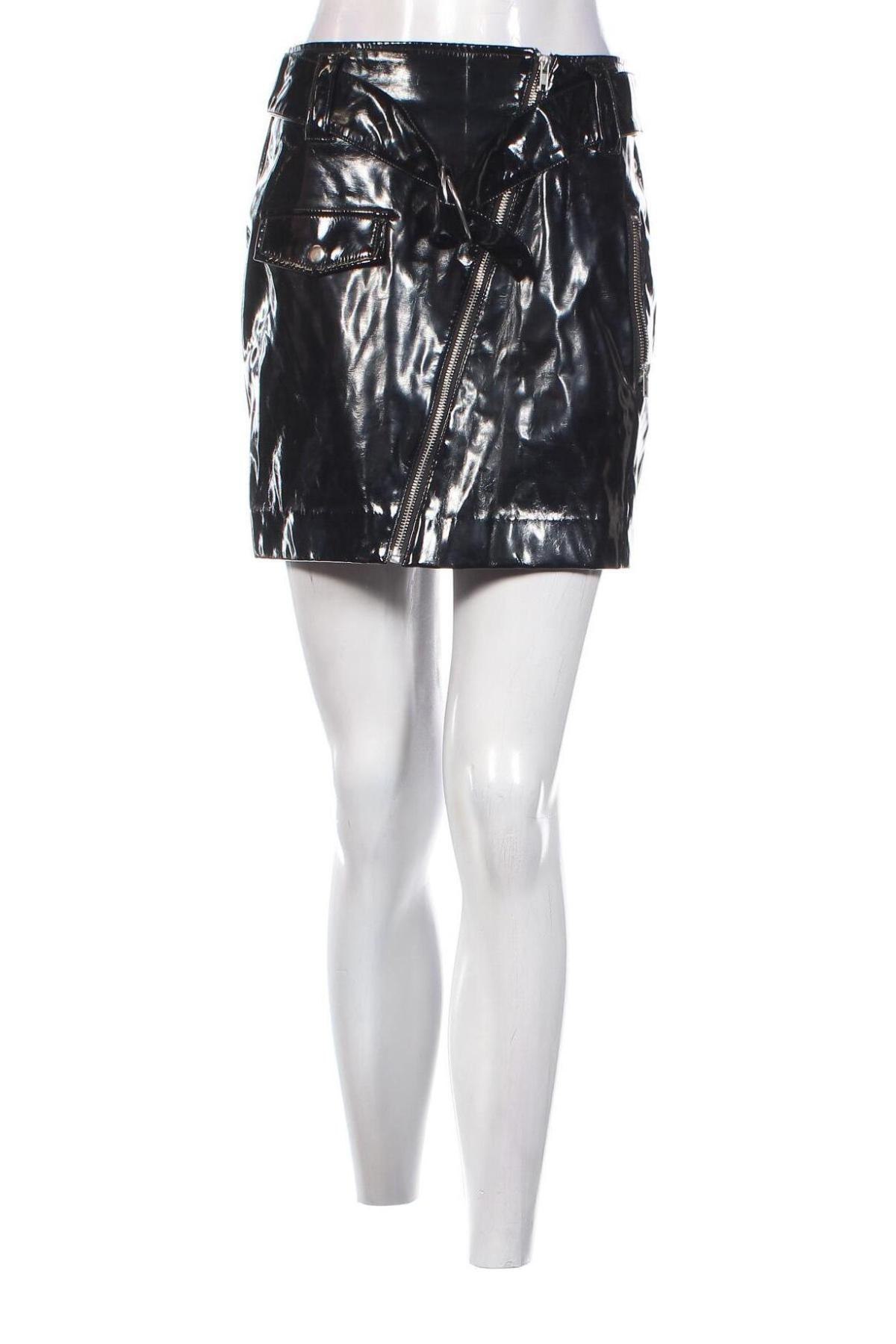 Kožená sukně  H&M, Velikost S, Barva Černá, Cena  127,00 Kč