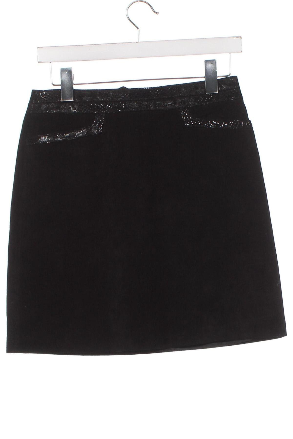Δερμάτινη φούστα Hallhuber, Μέγεθος XS, Χρώμα Μαύρο, Τιμή 15,40 €