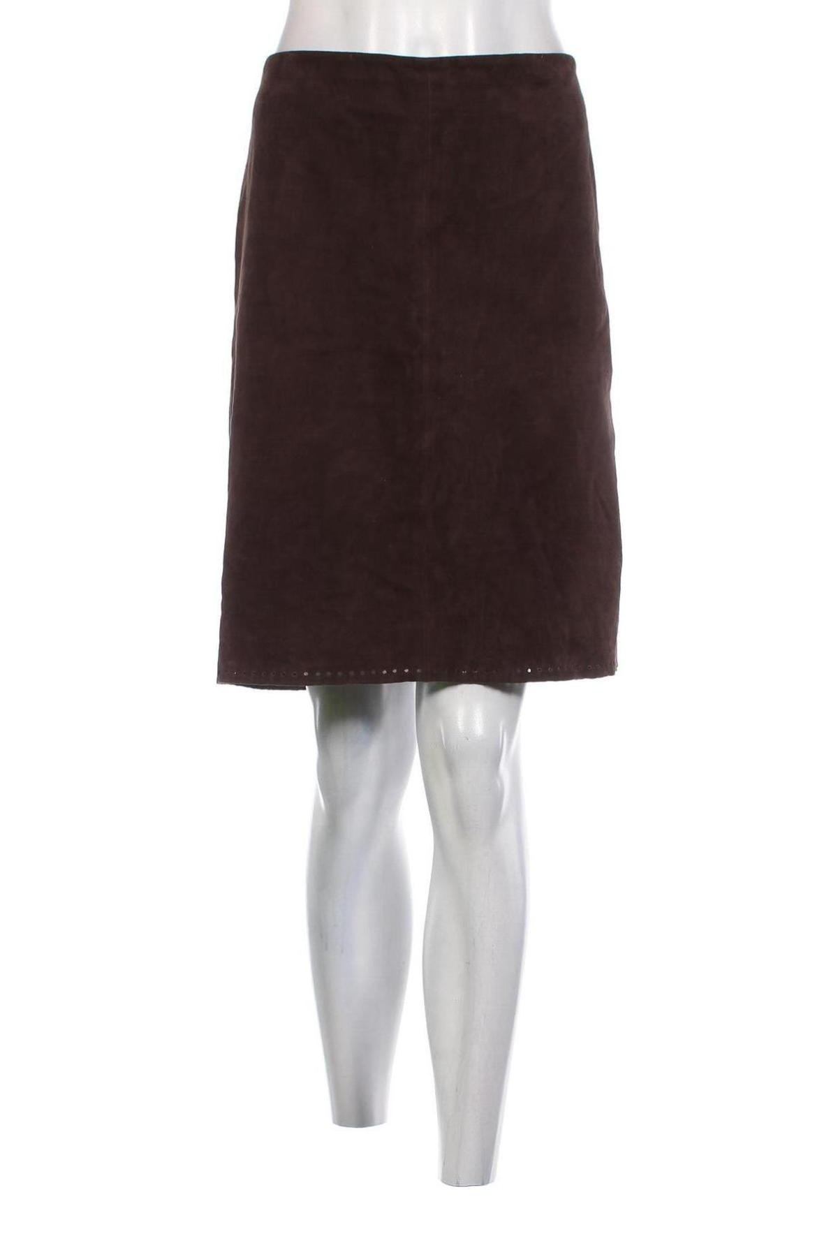 Δερμάτινη φούστα Mel & Davis, Μέγεθος M, Χρώμα Καφέ, Τιμή 56,34 €