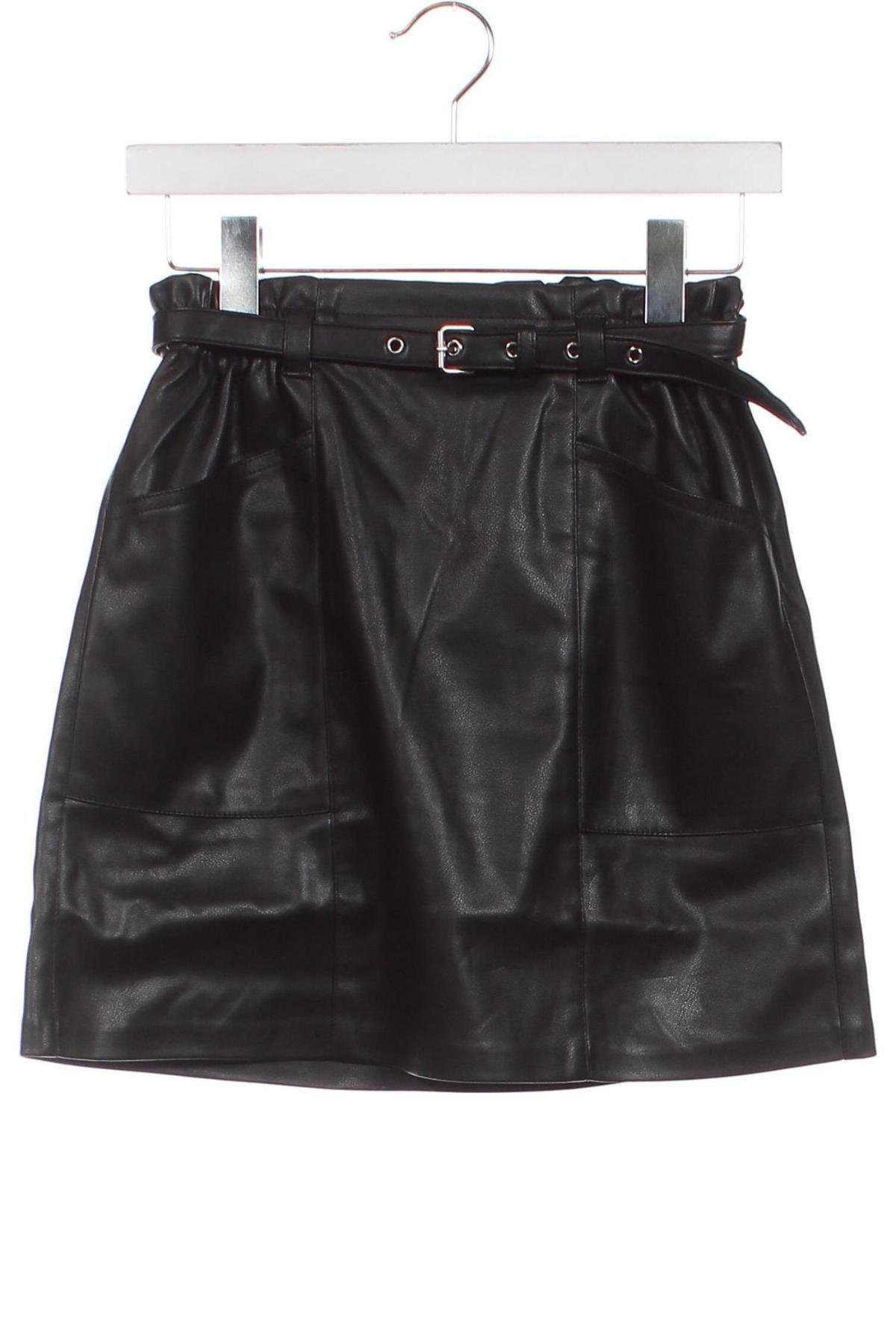 Δερμάτινη φούστα ONLY, Μέγεθος XS, Χρώμα Μαύρο, Τιμή 27,84 €