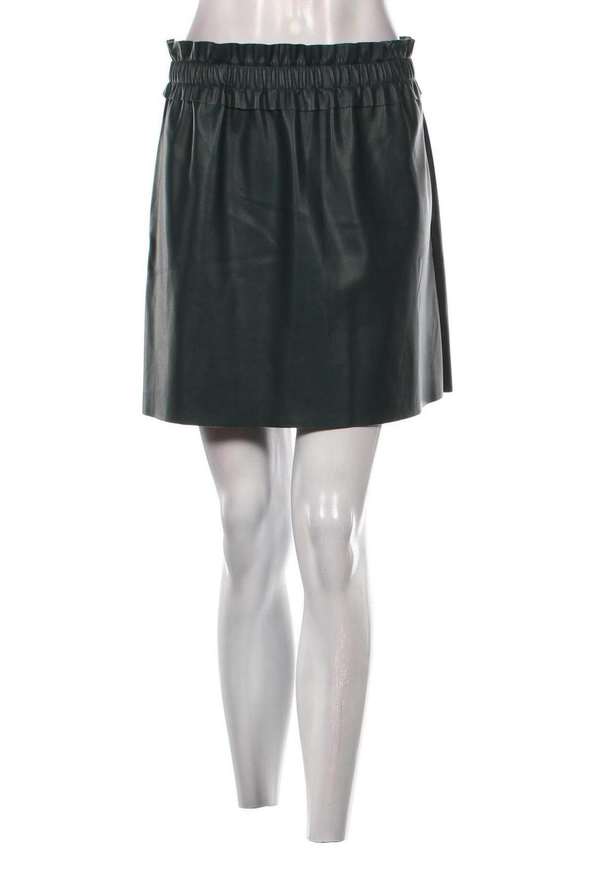 Kožená sukně  Reserved, Velikost M, Barva Zelená, Cena  114,00 Kč