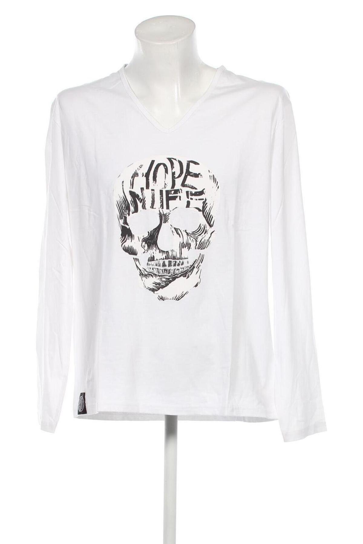 Мъжка блуза Hopenlife, Размер XXL, Цвят Бял, Цена 40,00 лв.