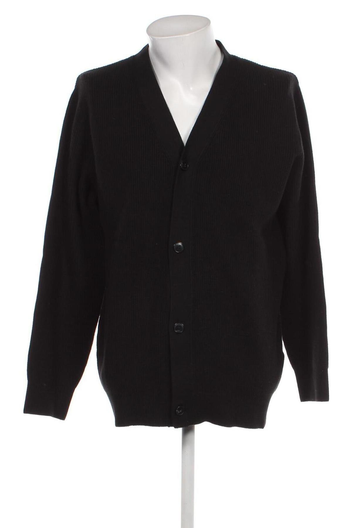 Jachetă tricotată de bărbați Celio, Mărime L, Culoare Negru, Preț 52,96 Lei