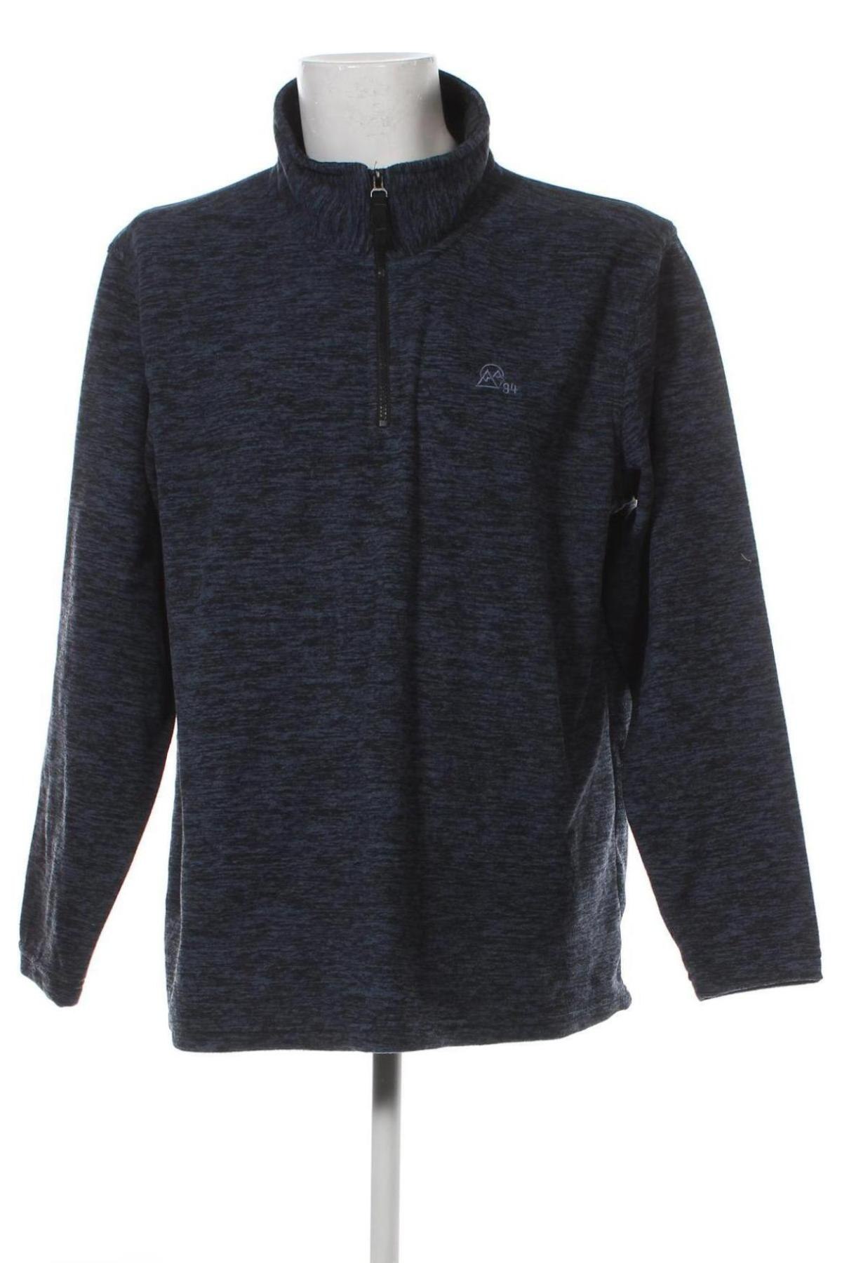 Ανδρική μπλούζα fleece Identic, Μέγεθος XXL, Χρώμα Μπλέ, Τιμή 22,27 €
