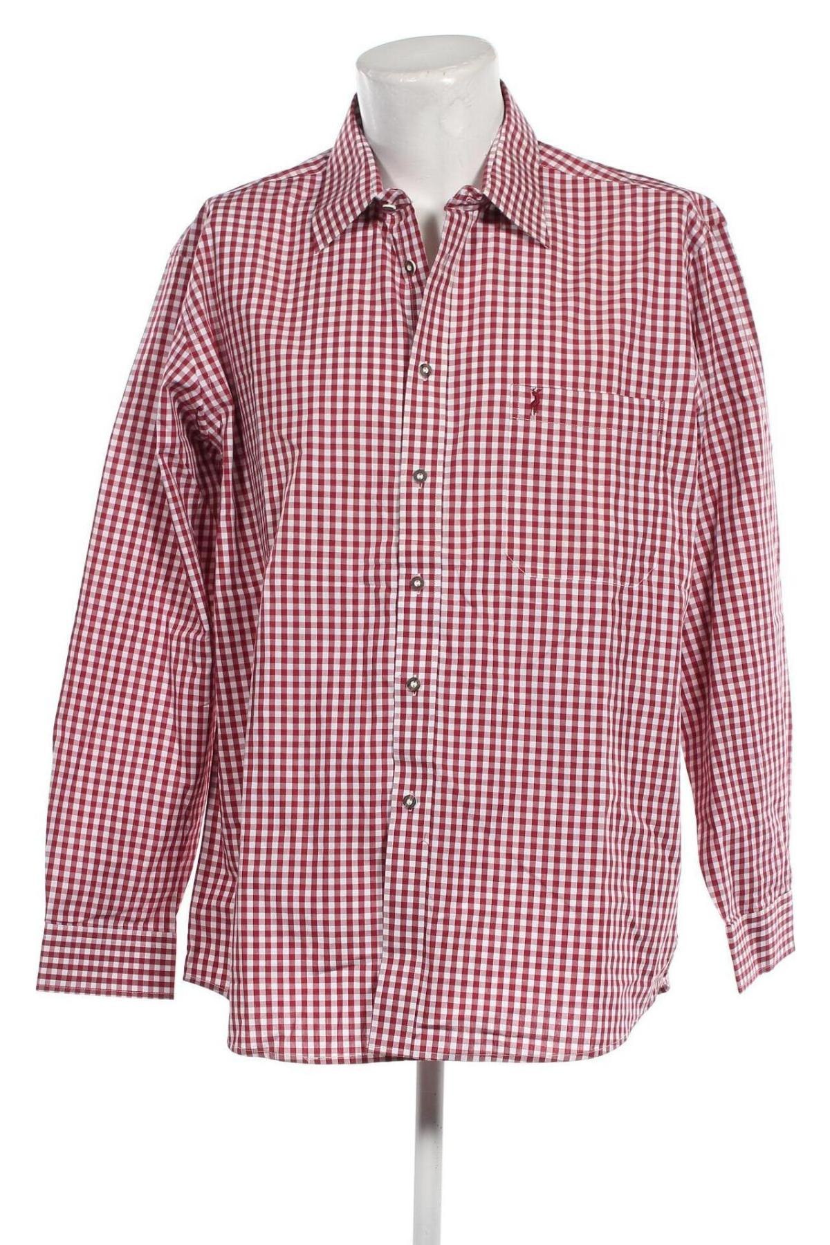 Ανδρικό πουκάμισο Almsach, Μέγεθος XXL, Χρώμα Κόκκινο, Τιμή 7,89 €