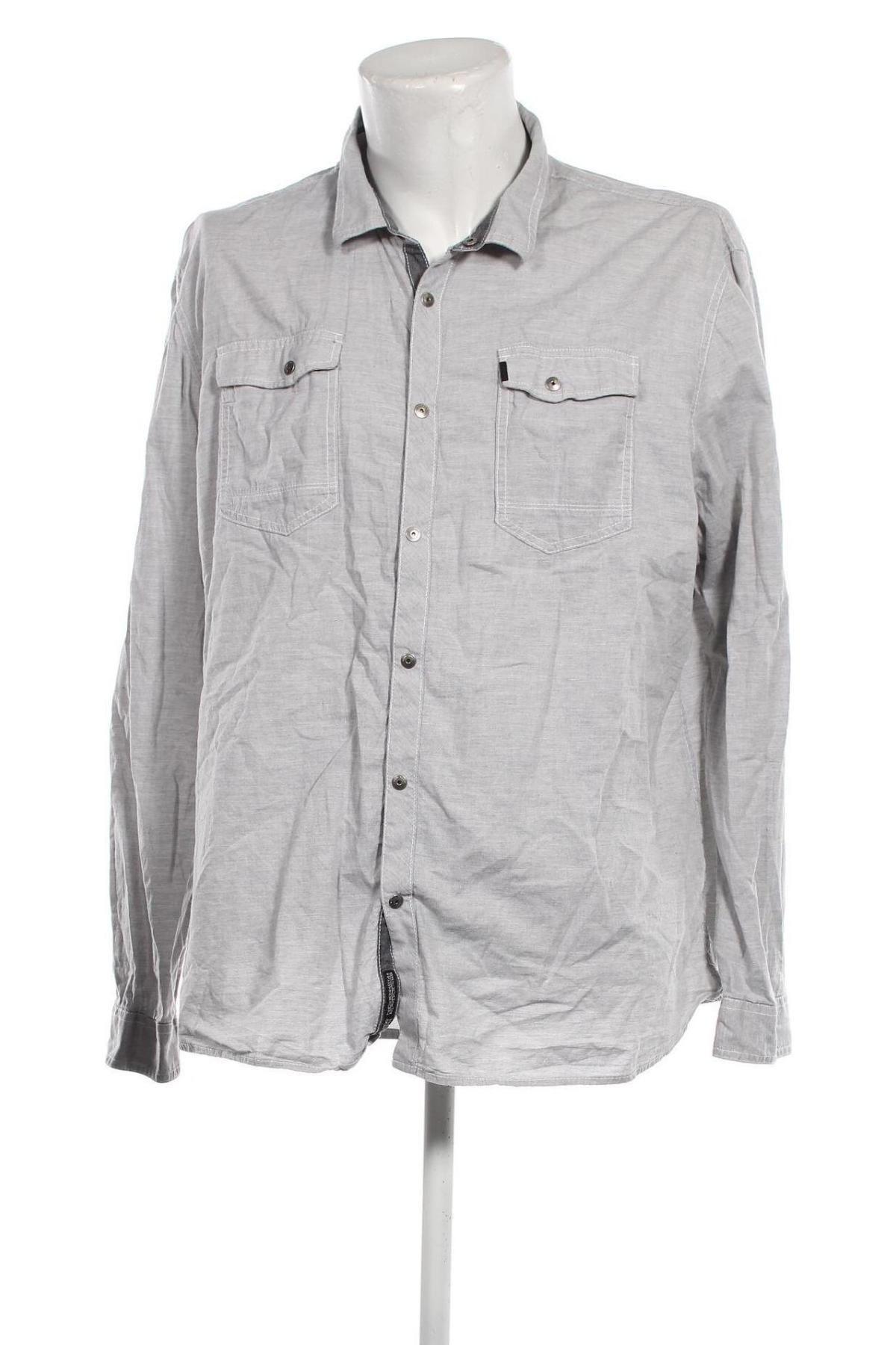 Herrenhemd Angelo Litrico, Größe 3XL, Farbe Grau, Preis € 20,18