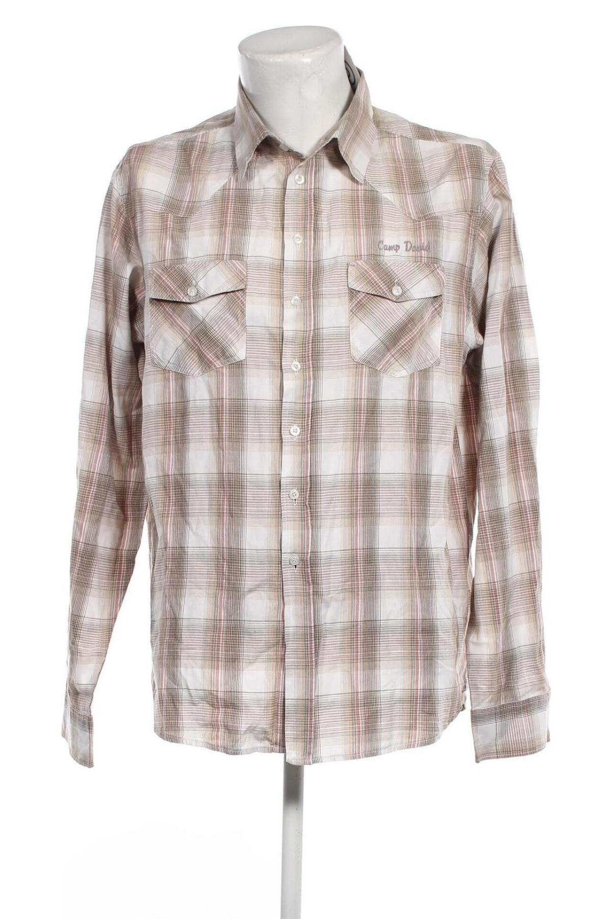 Ανδρικό πουκάμισο Camp David, Μέγεθος XXL, Χρώμα Πολύχρωμο, Τιμή 24,12 €