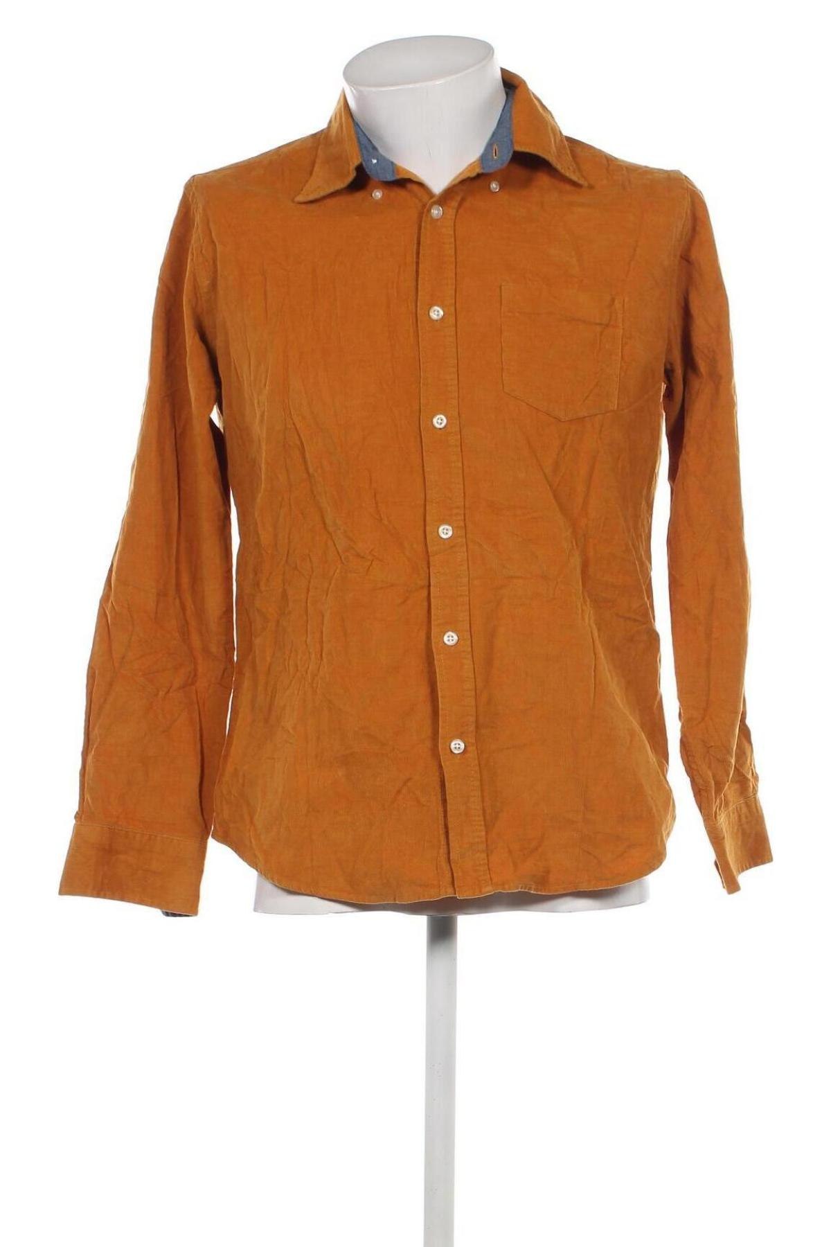 Herrenhemd Cotton&silk, Größe L, Farbe Orange, Preis € 4,24