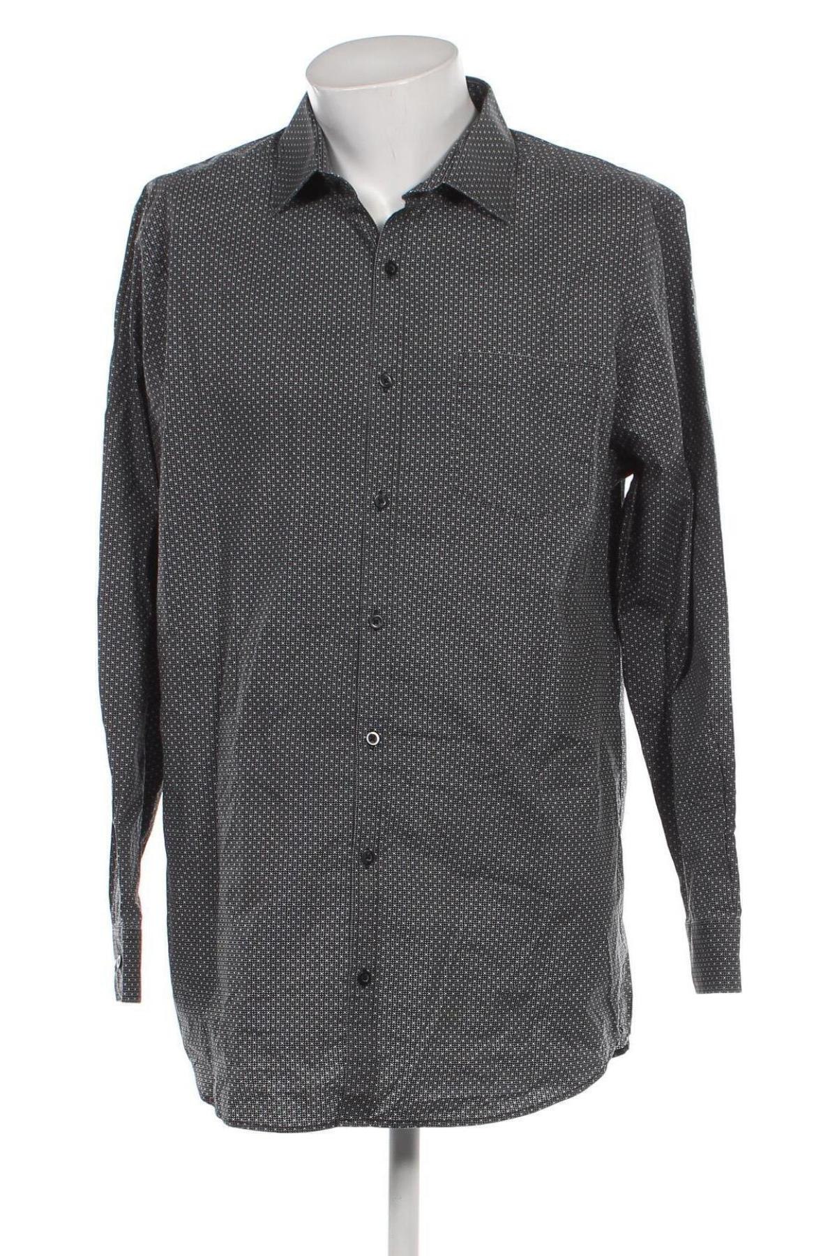 Ανδρικό πουκάμισο Dressmann, Μέγεθος XXL, Χρώμα Γκρί, Τιμή 6,68 €