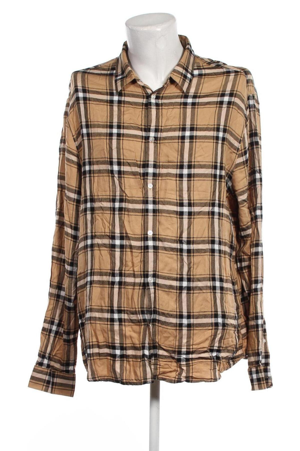 Мъжка риза H&M, Размер XXL, Цвят Бежов, Цена 4,35 лв.