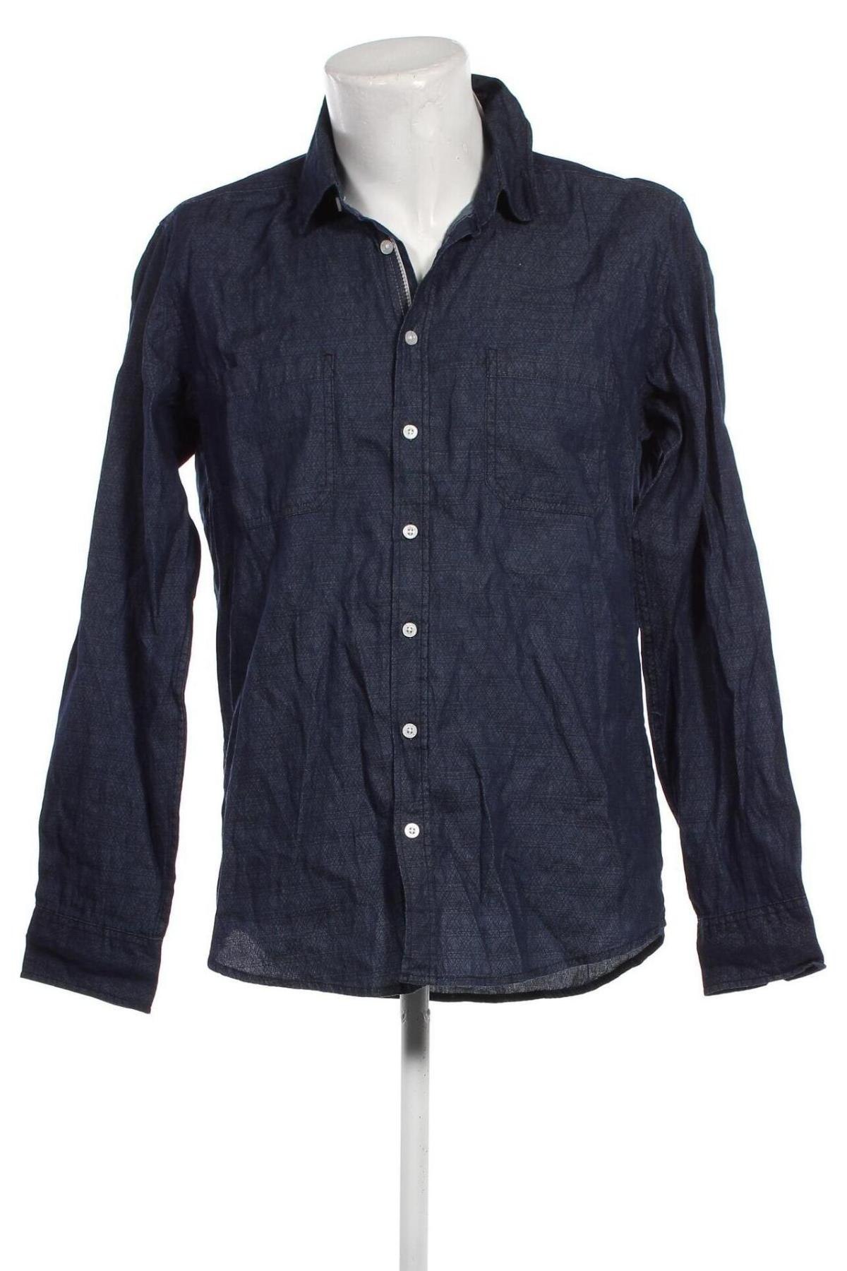 Ανδρικό πουκάμισο Identic, Μέγεθος L, Χρώμα Μπλέ, Τιμή 8,61 €