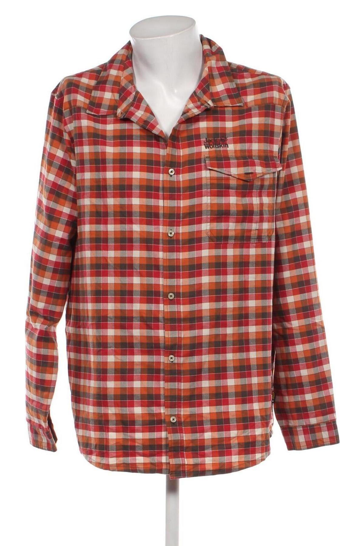 Ανδρικό πουκάμισο Jack Wolfskin, Μέγεθος XXL, Χρώμα Πολύχρωμο, Τιμή 23,40 €