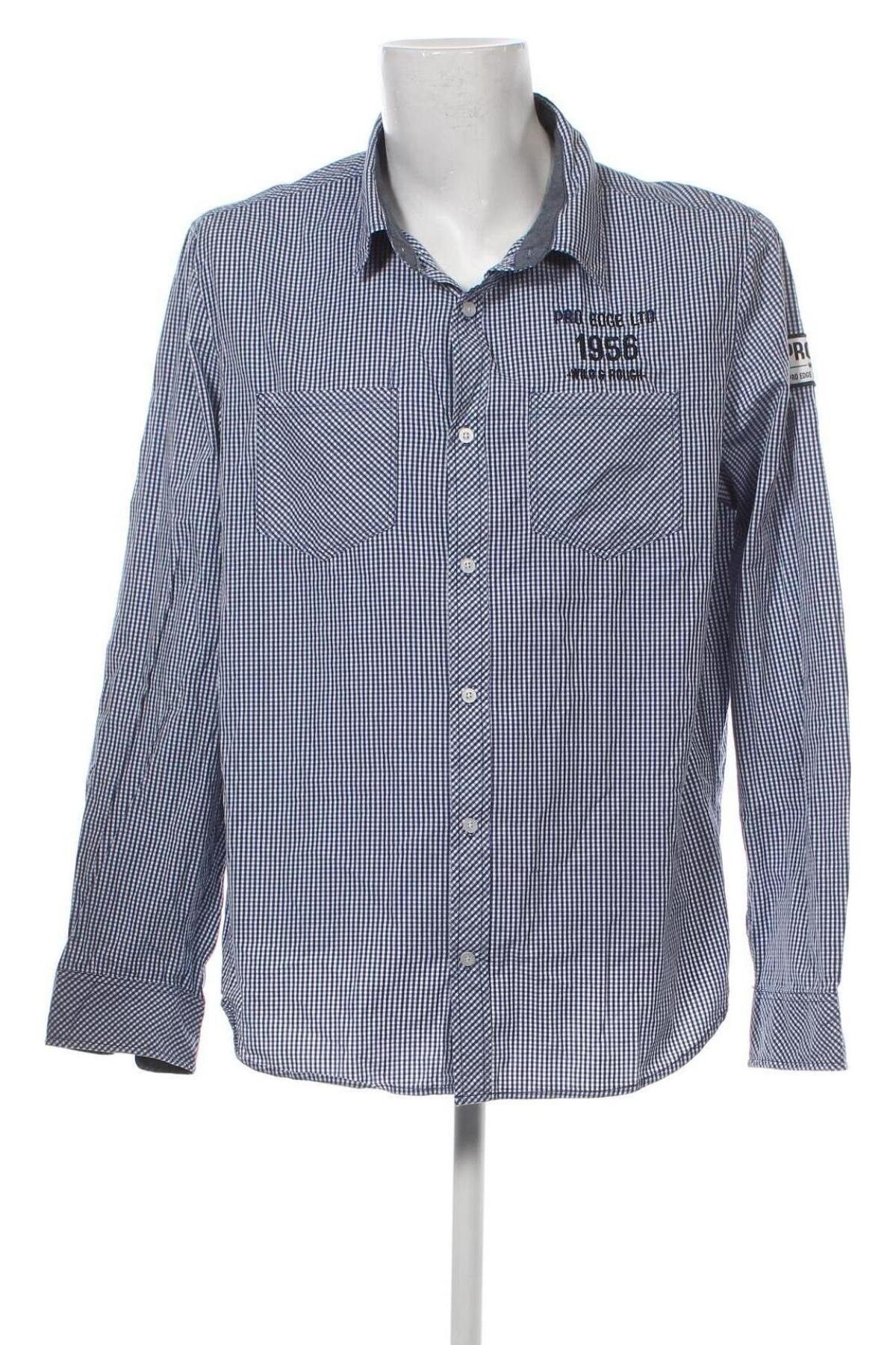 Мъжка риза Jean Pascale, Размер L, Цвят Син, Цена 10,73 лв.