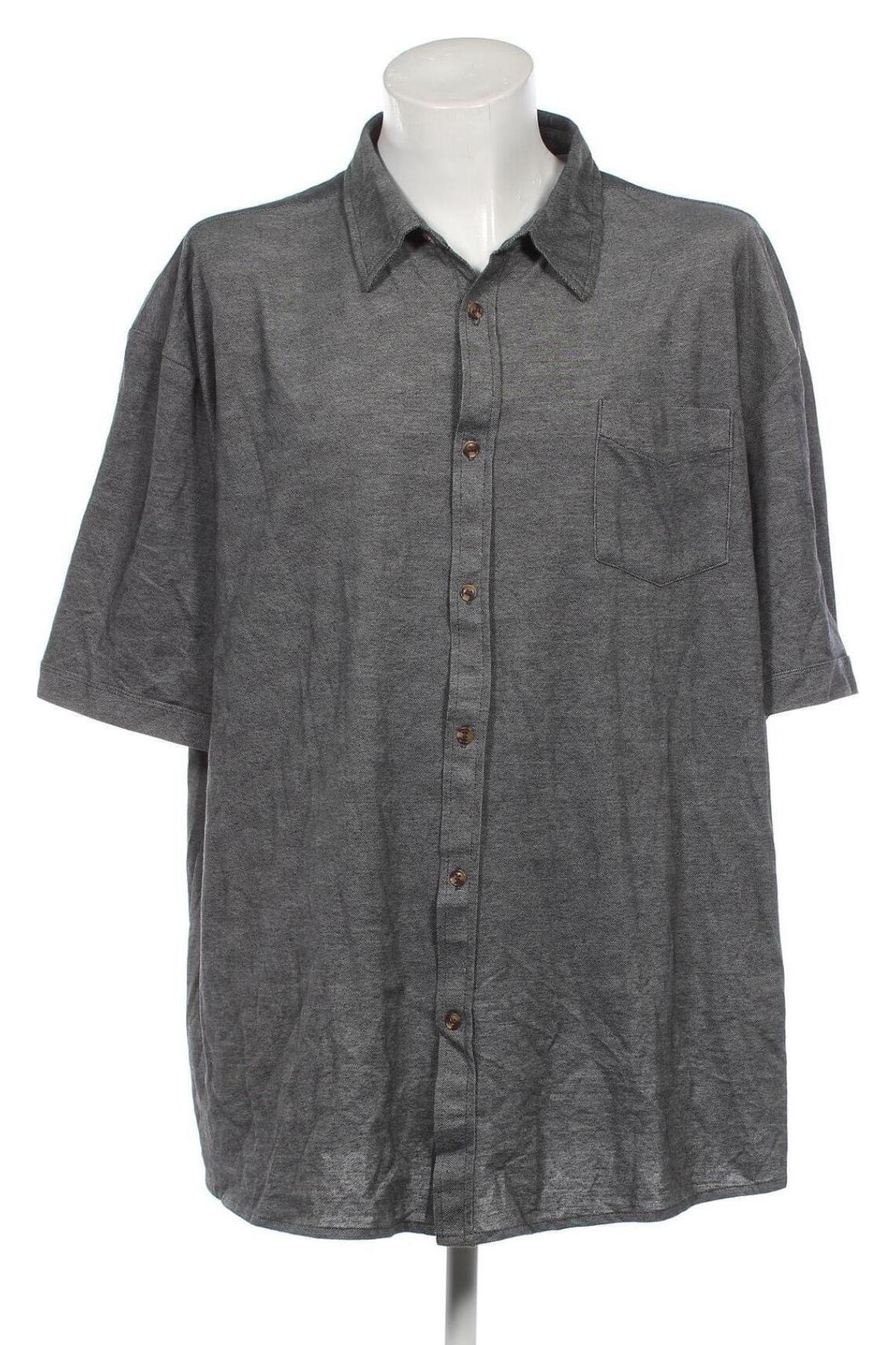 Herrenhemd Men Plus, Größe 5XL, Farbe Grau, Preis € 16,55