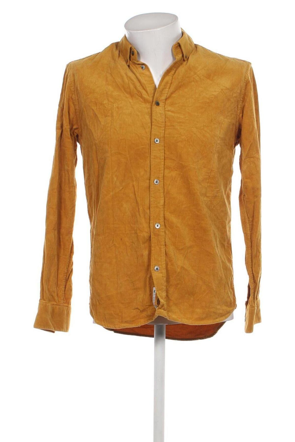 Ανδρικό πουκάμισο Minimum, Μέγεθος M, Χρώμα Κίτρινο, Τιμή 6,75 €