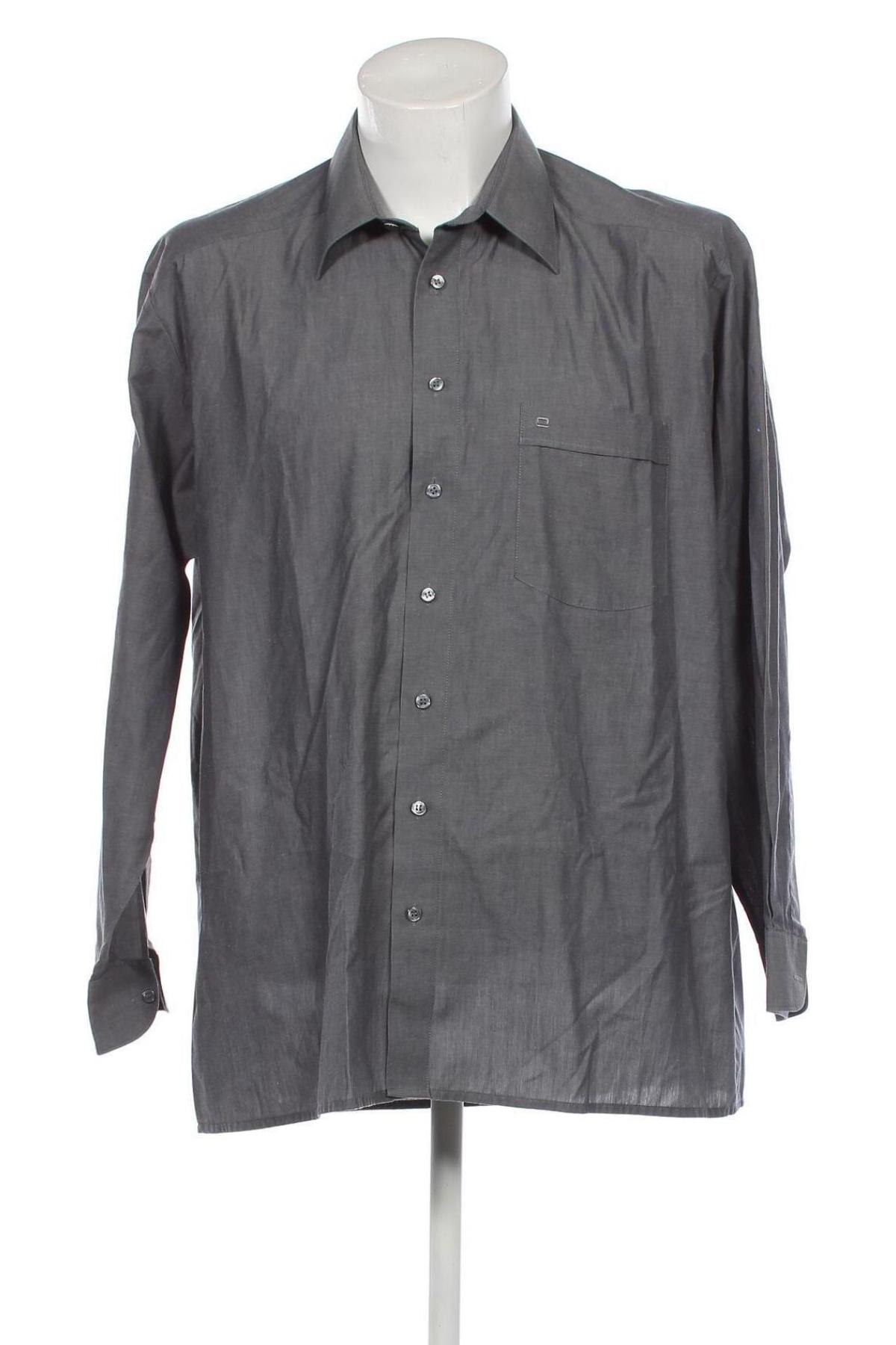 Ανδρικό πουκάμισο Olymp, Μέγεθος XL, Χρώμα Γκρί, Τιμή 24,12 €